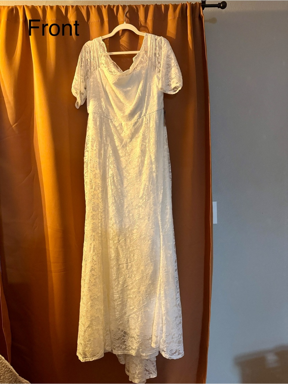 Torrid fit and flare wedding dress
